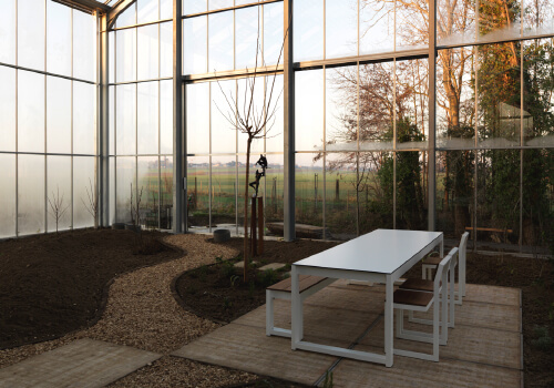 La première maison serre de Belgique est sortie de terre