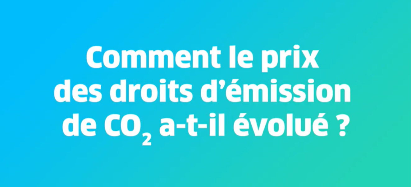Comment a évolué le prix des droits d'émission de CO2 ?